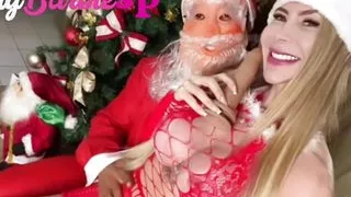 Santa Claus said that I didn't behave this year, he gave me a spanking with a stick as a gift.