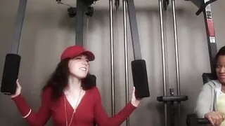 Teen gym slut fucked by big old dong