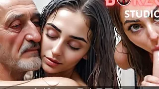 Mia - 4 - Innocent teen virgin girl suck step-grandpappa's big dick in the shower - AI-3D