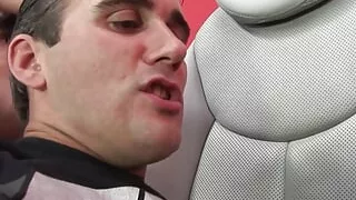 A bunch of tarts spreads their legs in stockings wide to receive large fat dongs