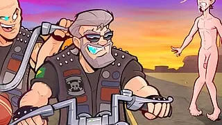 Novinho puto mamou e levou duas rolas no cu