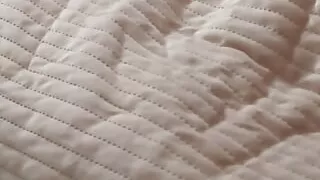 Step mom blowjob step son dick on edge of the bed while hebis asslep