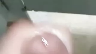 Cum shot eating my own cum