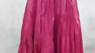 Wear blous bra and ghaghra