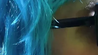 Sexy MILF got solid load of jizz on her glasses! ????