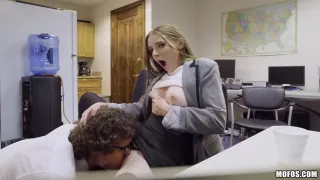 Ava Hardy In Pale Skinned Bitch Gets Pounded In The Office