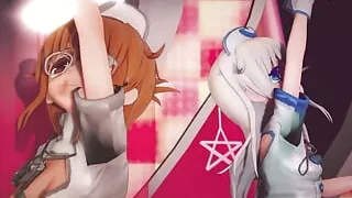 Mmd R-18 Anime Girls Sexy Dancing (clip 32)