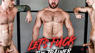 Tatted StepDaddy & Jock Stepson Spitroast Beefy Trainer