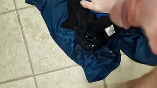 A bit of piss play and wanking in the changing or locker room
