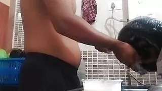 Kitchen My bartan Dhote Dhote sex