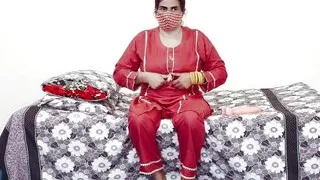 Desi Hot Bhabhi with Perfect Natural Tits Best Riding on Dildo
