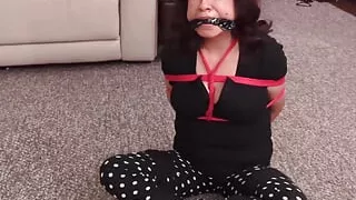 Daddy!! Gagged the Babysitter