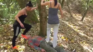 The old trampling mat by Femdom Austria