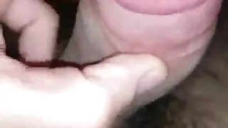 Playing with my dick before going to bed
