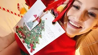 Tiffany Tatum and Leon Lambert talks about Movies and she takes cumshot of Leon on a Letter to Santa for Christmas and New Years