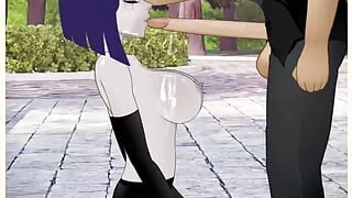 Demon Slut Raven Gets Her Slutty Throat Used & Ruthlessly Fucked by a Huge Cock