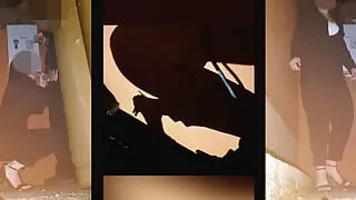 Company Year-End Party.A married woman kneels in a corner to suck cock.