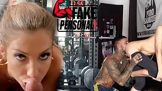 FAKE PERSONAL TRAINER PT.3 SHONA RIVER getting FUCKED by her personal trainer and gets CUM on TITS