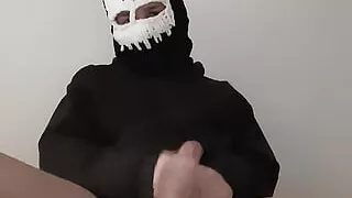 Little devil jerks off alone and shows his asshole