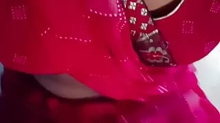 Wear red saree part-2