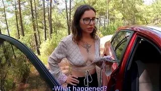 I Fixed Her Car and Fuck Hard Her in Ass!