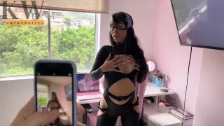 Is Thirsty For Cum. (sloppy Blowjob Anal Plug) - Kathywhite1 - Cat Woman