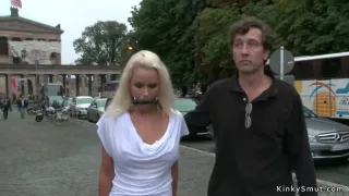 Steve Holmes, Steve Qute And Sophie Logan - Heavy-breasted German Mom Got Laid In Public Places