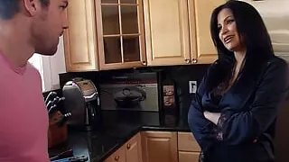 Big Boobs Mature Step Mom seduce Big Dick Boy to Fuck when home Alone