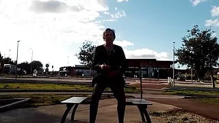 sounding dildo outdoors 4