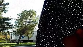 sounding dildo outdoors 10