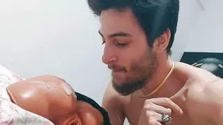 She licks her stepsister's tiny virgin pussy