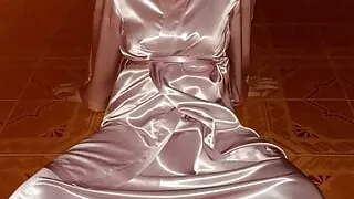cd dance in satin nightgown