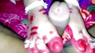 Indian bride get hard fuck by husband at wedding night, deeply suck a big cock. desi hot girls sex