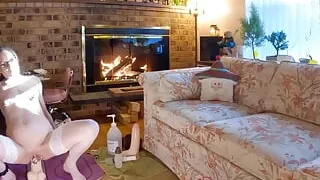 Longpussy, Fireside Dildo Ride. Part III.
