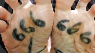 I mesmerise you to Satanism with my feet - Italian mistress female domination foot fetish religious satanic goddess sensual pov