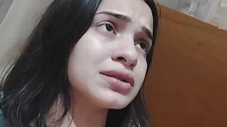 Fingering wet pussy at Christmas with creampie, horny holidays!