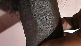 My black cock slowing