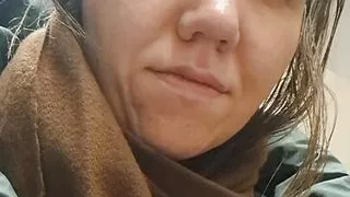 Pussy in winter jacket