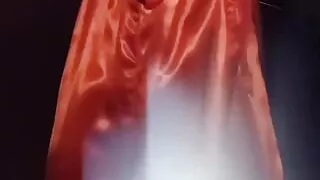 crossdress satin red dance