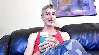 Daddy Richard Lennox smokes while taunting his stepson