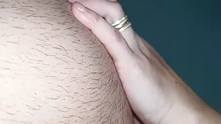 Step son fully naked in bed almost get his duck touched by step mom