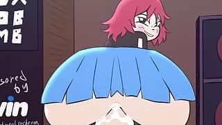 Kim Pine give ass and mouth - Scott Pilgrim hentai