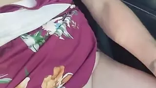 American MILF Car Masturbation Compilation