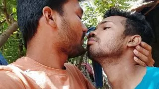 Indian Gay Funny Moment - My boyfriend was sucking my penis when someone came and we ran away.