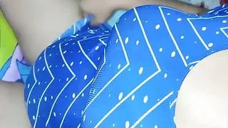 Touching my vagina and my worship and my tits