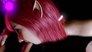 3Dsex, Club, Rothaarige Frauen, Transensex, Lutschen