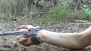 Naughty Blonde Girl Masturbating on the Beach and Imagines a Guy Smashing Her Butt