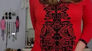 Hintern, Crossdresser, Kleid, Höschen, Kleiner Schwanz, Nass