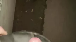 I wank off with my neighbour's smelly work shoes and hose them down
