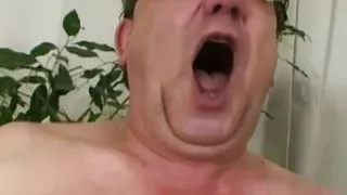Teen fucks gramps in trio with his old lady